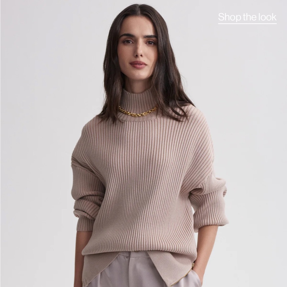 varley Mayfair Mock Neck sweater sz XS